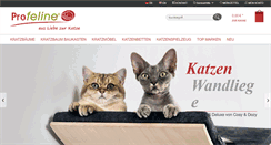 Desktop Screenshot of profeline-katzenshop.de