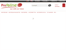 Tablet Screenshot of profeline-katzenshop.de